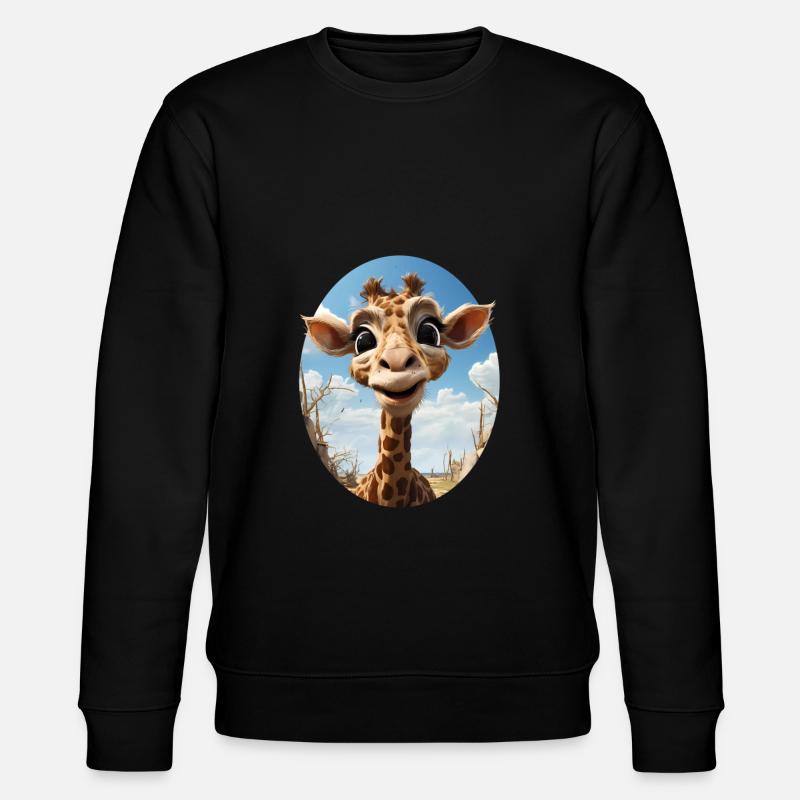 Giraffe - Stanley/Stella CHANGER Unisex Organic Sweatshirt - black
