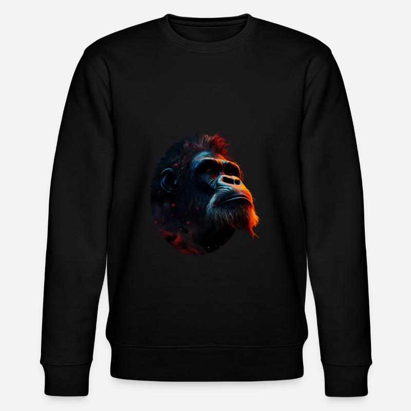Gorilla - Stanley/Stella Unisex Bio-Sweatshirt CHANGER  - Schwarz