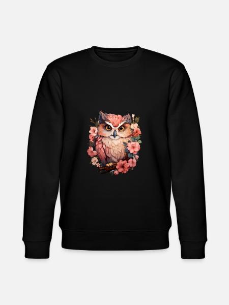 Eule - Stanley/Stella Unisex Bio-Sweatshirt CHANGER - Schwarz