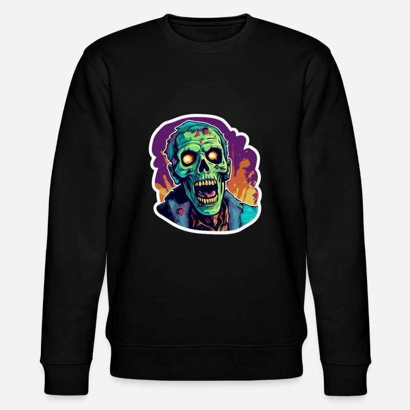 Zombie - Stanley/Stella Unisex Bio-Sweatshirt CHANGER  - Schwarz