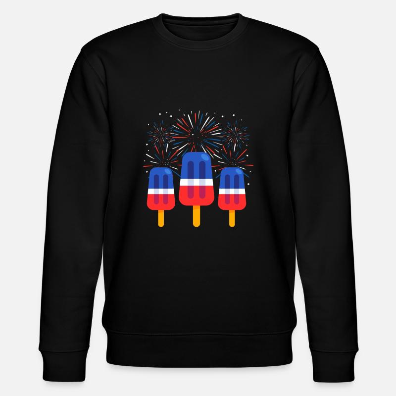 Popsicle Patriotic - Stanley/Stella Unisex Bio-Sweatshirt CHANGER  - Schwarz
