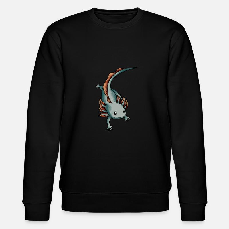 Axolotl Salamander - Stanley/Stella Unisex Bio-Sweatshirt CHANGER  - Schwarz