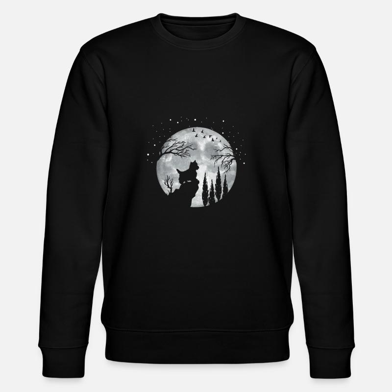 Yorkshire Terrier Hund - Stanley/Stella Unisex Bio-Sweatshirt CHANGER  - Schwarz