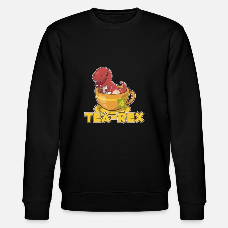 T-Rex Tee Rex Tea Rex - Stanley/Stella Unisex Bio-Sweatshirt CHANGER  - Schwarz