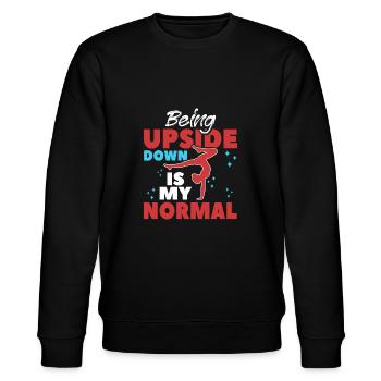 RSG Turnerin Rhythmische Sportgymnastik - Stanley/Stella Unisex Bio-Sweatshirt CHANGER  - Schwarz - Vorne - Nik (191cm) & Marisol (170cm)