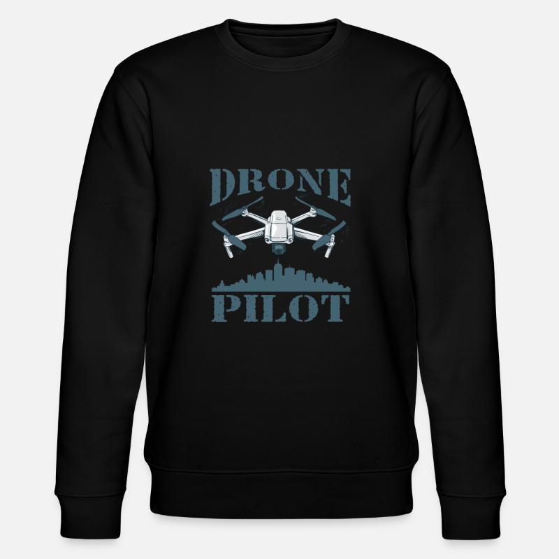 Drone Drone Pilote Quadcopter - Sweat bio CHANGER Stanley/Stella Unisexe - noir