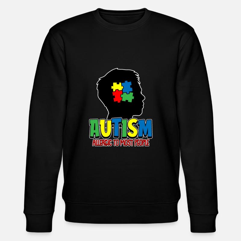 Autismus Autist - Stanley/Stella Unisex Bio-Sweatshirt CHANGER  - Schwarz