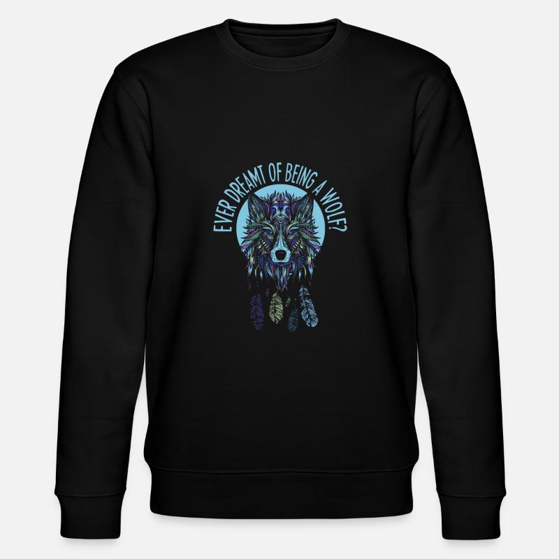 Wolf - Stanley/Stella Unisex Bio-Sweatshirt CHANGER  - Schwarz
