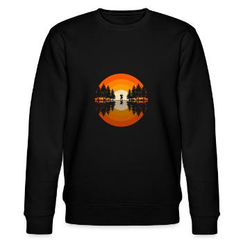 Tir à l’arc Flèche Tir à l’arc Tir à l’arc - Sweat bio CHANGER Stanley/Stella Unisexe - noir - Devant - Nik (191cm) & Marisol (170cm)