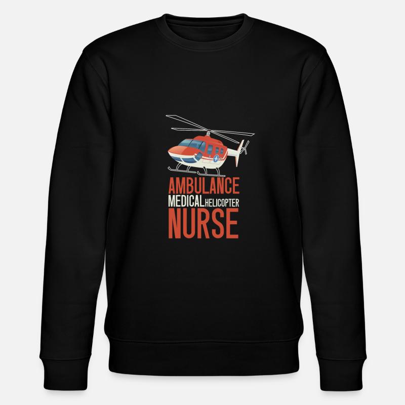 Helikopter Hubschrauber Pilot Heli - Stanley/Stella Unisex Bio-Sweatshirt CHANGER  - Schwarz