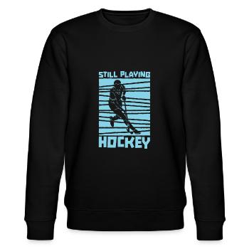 Hockey sur gazon - Sweat bio CHANGER Stanley/Stella Unisexe - noir - Devant - Nik (191cm) & Marisol (170cm)