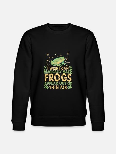 Frog Frogs Amphibian - Stanley/Stella CHANGER Unisex Organic Sweatshirt - black