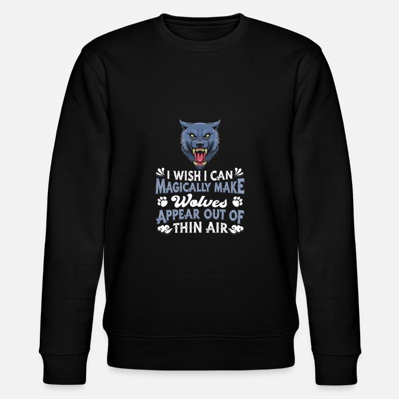 Wolf - Stanley/Stella Unisex Bio-Sweatshirt CHANGER  - Schwarz