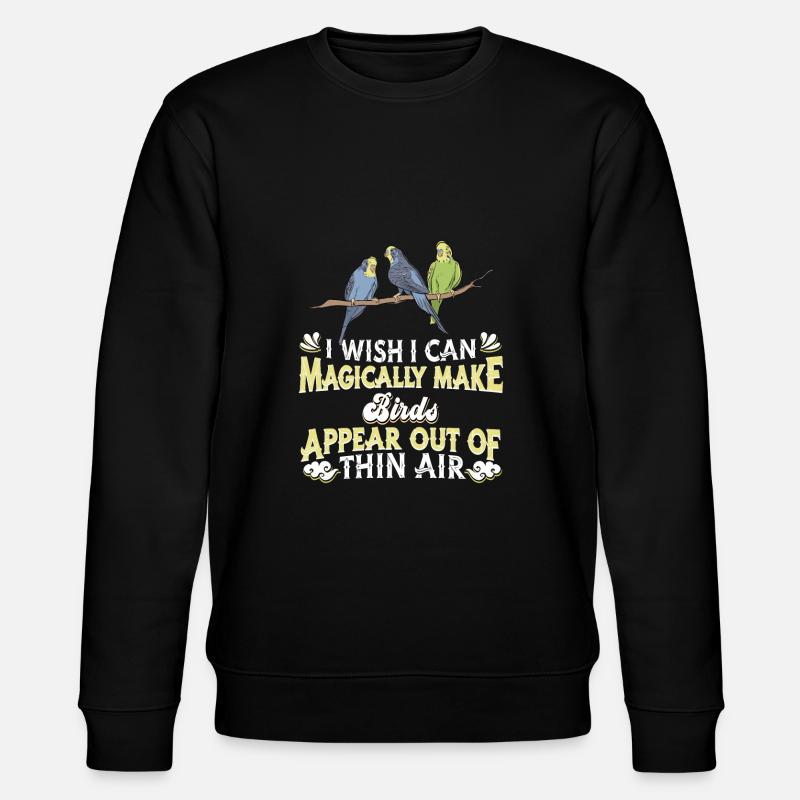 Vogel Vögel - Stanley/Stella Unisex Bio-Sweatshirt CHANGER  - Schwarz