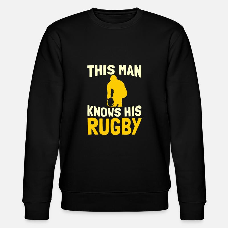 Rugby - Stanley/Stella Unisex Bio-Sweatshirt CHANGER  - Schwarz