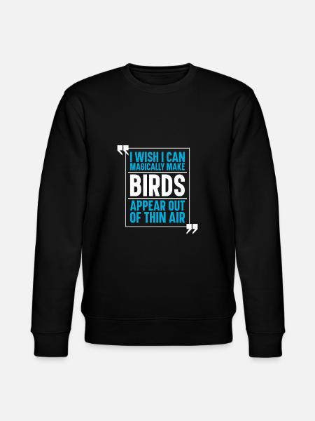 Bird Birds - Stanley/Stella CHANGER Unisex Organic Sweatshirt - black