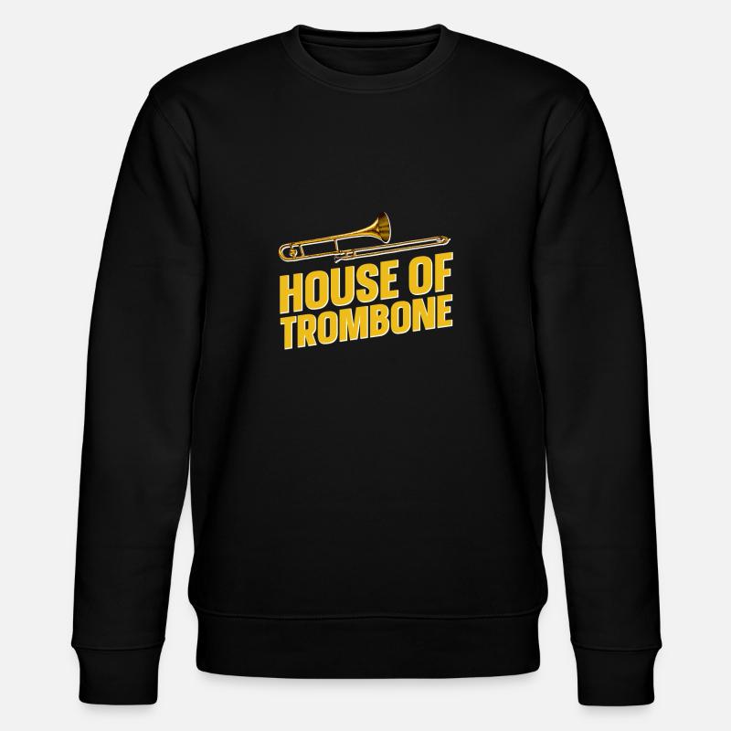 trombone - Stanley/Stella CHANGER økologisk unisex-sweatshirt - svart