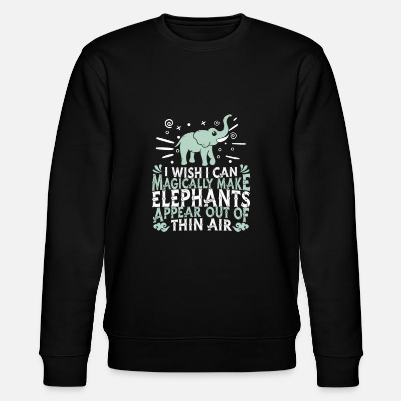 Éléphant - Sweat bio CHANGER Stanley/Stella Unisexe - noir