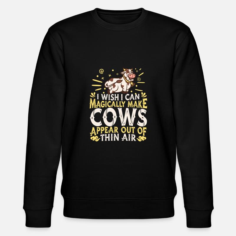 Vaches d’élevage Vaches - Sweat bio CHANGER Stanley/Stella Unisexe - noir