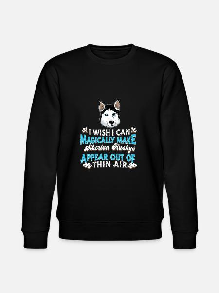 Siberian Husky Dog - Stanley/Stella CHANGER Unisex Organic Sweatshirt - black