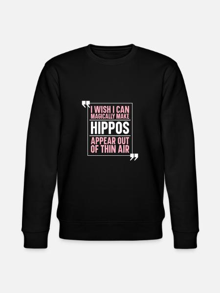 Nilpferd Hippo Flusspferd - Sweat bio CHANGER Stanley/Stella Unisexe - noir