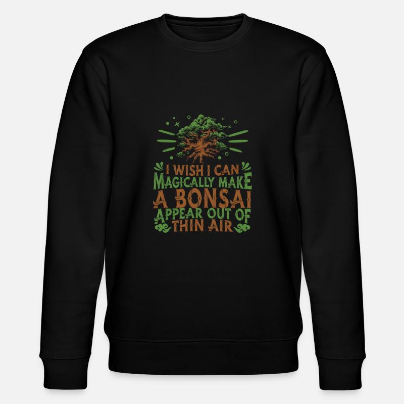 Bonsai Baum - Stanley/Stella Unisex Bio-Sweatshirt CHANGER  - Schwarz