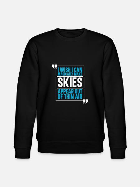 Ski Skiing Skis - Stanley/Stella CHANGER Unisex Organic Sweatshirt - black