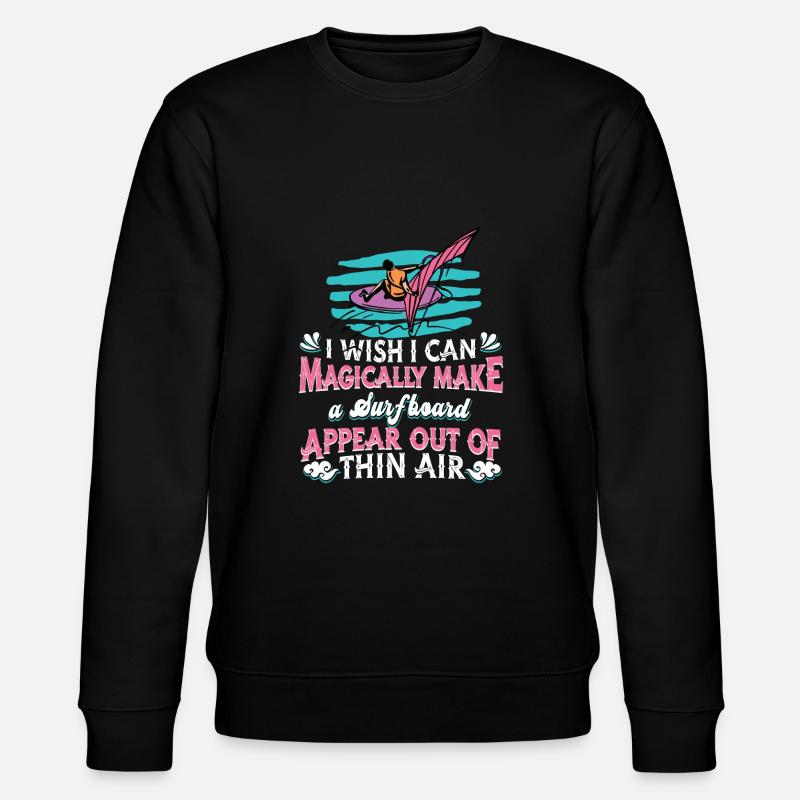 Windsurfing Windsurfen - Stanley/Stella Unisex Bio-Sweatshirt CHANGER  - Schwarz