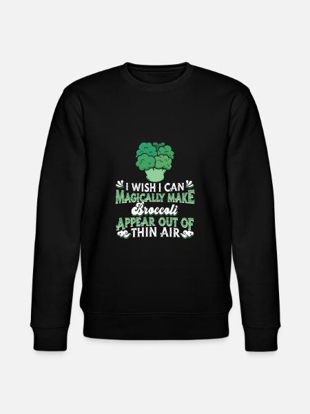 Broccoli Vegetables Vegan Vegetarian - Stanley/Stella CHANGER Unisex Organic Sweatshirt - black