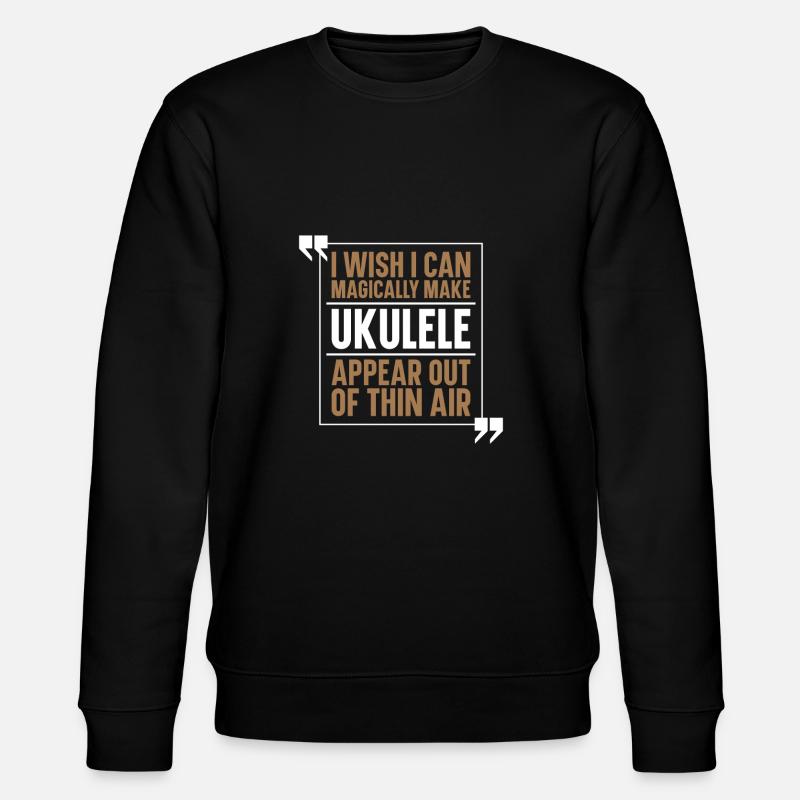 Ukulele - Stanley/Stella Unisex Bio-Sweatshirt CHANGER - Schwarz