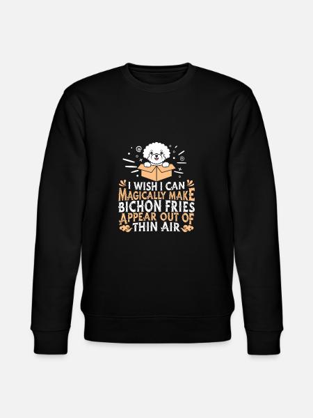 Bichon Frize Dog - Stanley/Stella CHANGER Unisex Organic Sweatshirt - black