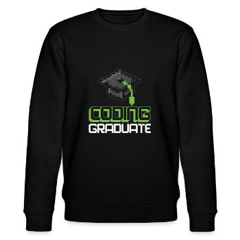 Programmer Coder Software Developer - Stanley/Stella CHANGER Unisex Organic Sweatshirt - black - Front - Nik (191cm) & Marisol (170cm)