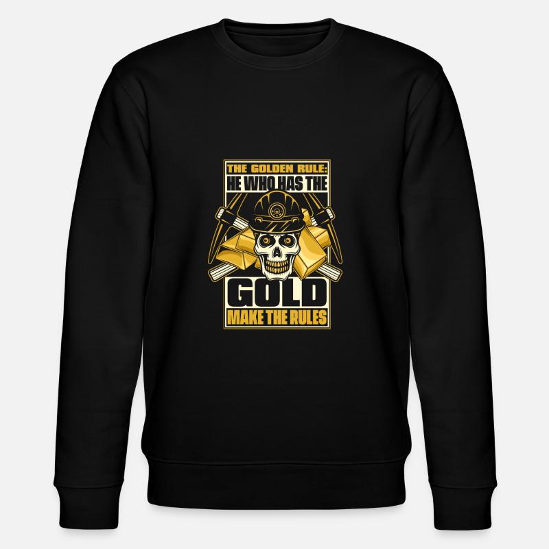 Mine d’or minière - Sweat bio CHANGER Stanley/Stella Unisexe - noir