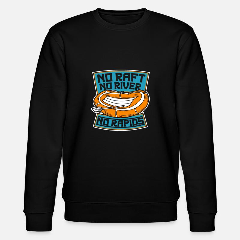 Rafting Canoë Kayak d’eau vive - Sweat bio CHANGER Stanley/Stella Unisexe - noir