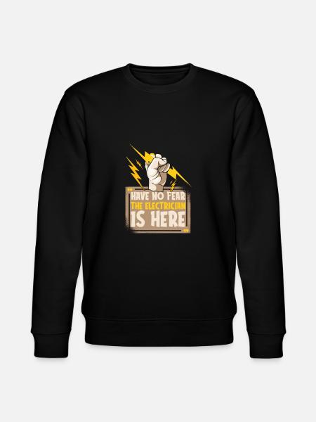 Electrician Electrical Engineer Electronics Technician - Stanley/Stella CHANGER Unisex Organic Sweatshirt - black