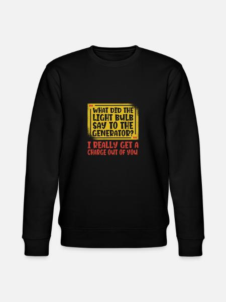 Electrician Electrical Engineer Electronics Technician - Stanley/Stella CHANGER Unisex Organic Sweatshirt - black