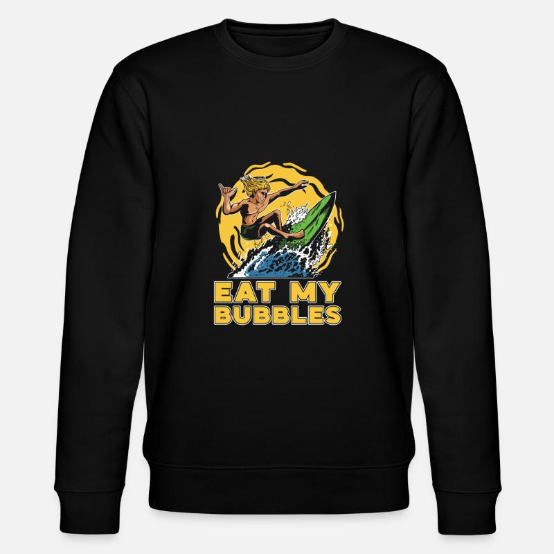 Surf Surfer Surfer - Sweat bio CHANGER Stanley/Stella Unisexe - noir