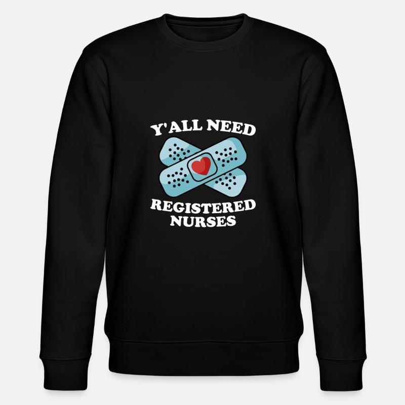 Krankenschwester - Stanley/Stella Unisex Bio-Sweatshirt CHANGER  - Schwarz