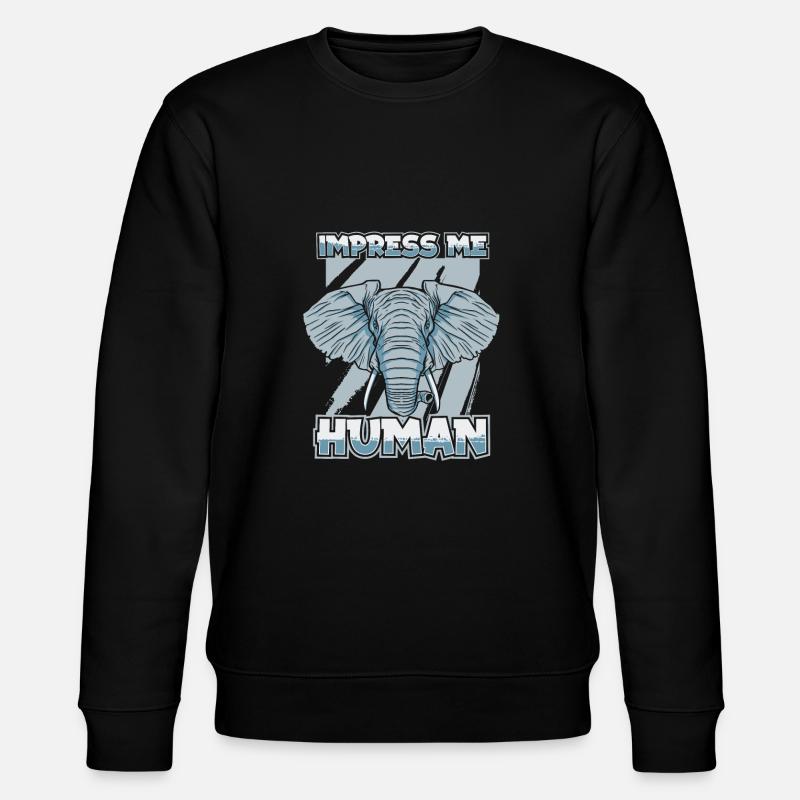 Elephant - Stanley/Stella CHANGER Unisex Organic Sweatshirt - black