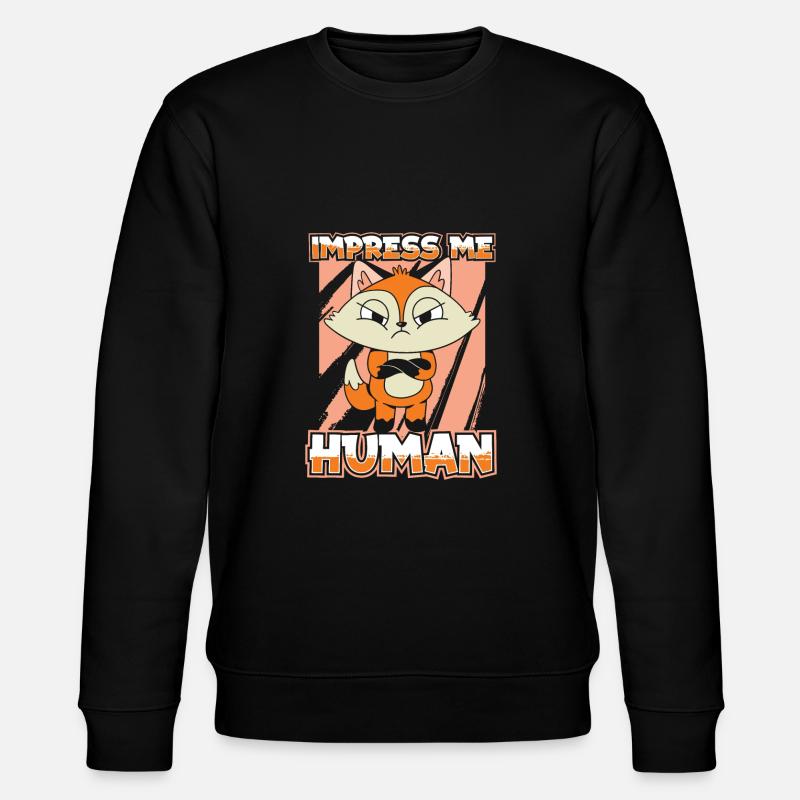 Fox - Stanley/Stella CHANGER Unisex Organic Sweatshirt - black