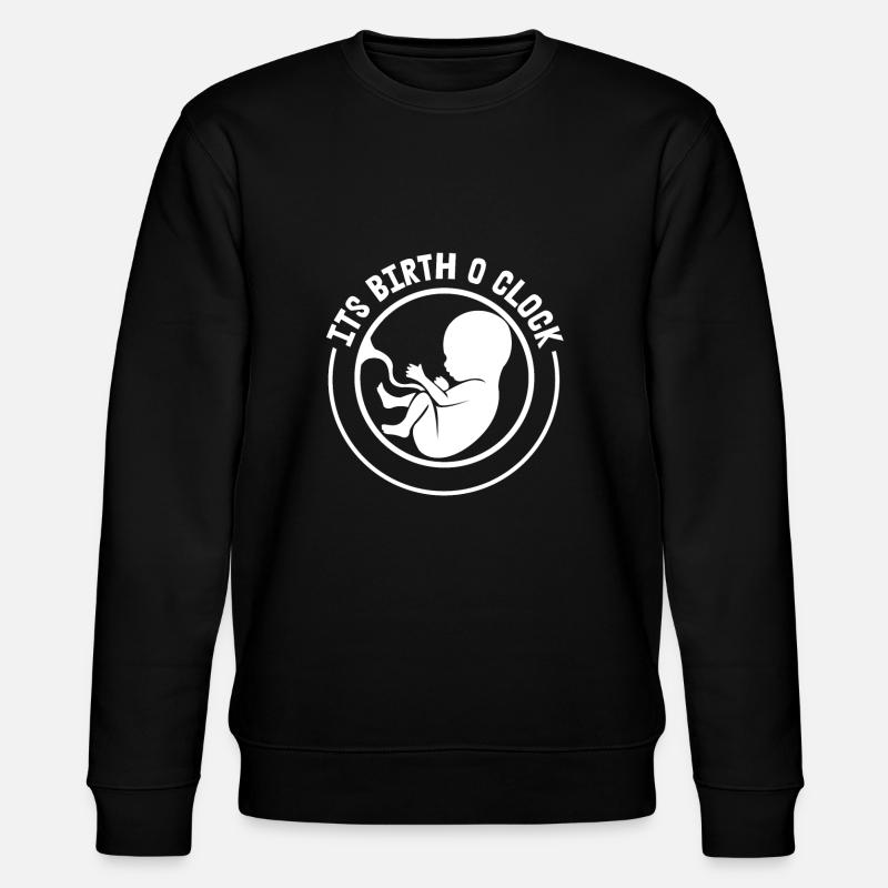 Hebamme Geburtshelfer - Stanley/Stella Unisex Bio-Sweatshirt CHANGER  - Schwarz