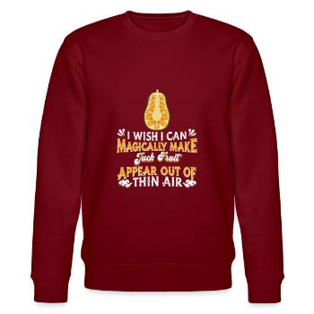 Jackfruit Jackfruit Fruit Fruit - Stanley/Stella CHANGER Unisex Organic Sweatshirt - burgundy - Front - Nik (191cm) & Marisol (170cm)