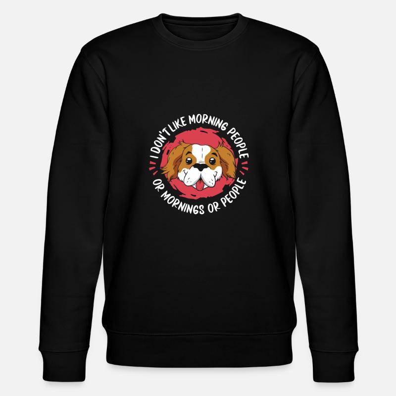Pekingese Komisch - Stanley/Stella Unisex Bio-Sweatshirt CHANGER  - Schwarz