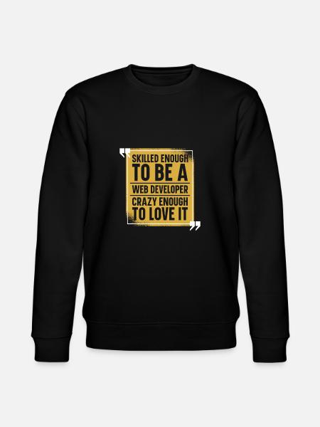 Web Entwickler Webdeveloper Web-Entwickler - Stanley/Stella Unisex Bio-Sweatshirt CHANGER - Schwarz