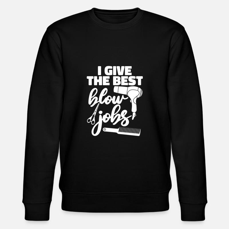 Coiffeur Coiffeur Drôle - Sweat bio CHANGER Stanley/Stella Unisexe - noir