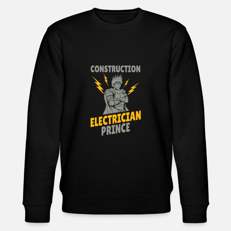 Electrician Electronics technician Construction electrician - Stanley/Stella CHANGER Unisex Organic Sweatshirt - black