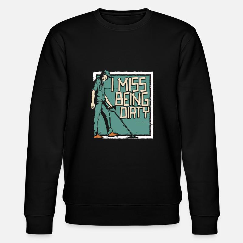 Prospectors Digging Treasure - Stanley/Stella CHANGER Unisex Organic Sweatshirt - black