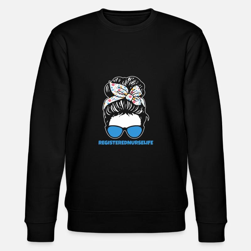 Krankenschwester - Stanley/Stella Unisex Bio-Sweatshirt CHANGER  - Schwarz