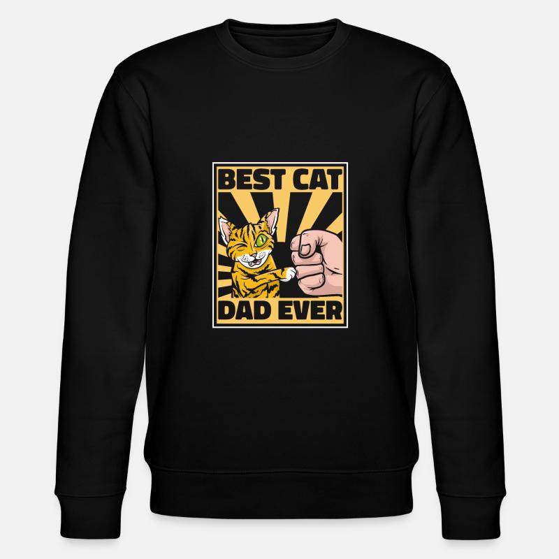 Cat Cat Daddy - Stanley/Stella CHANGER Unisex Organic Sweatshirt - black