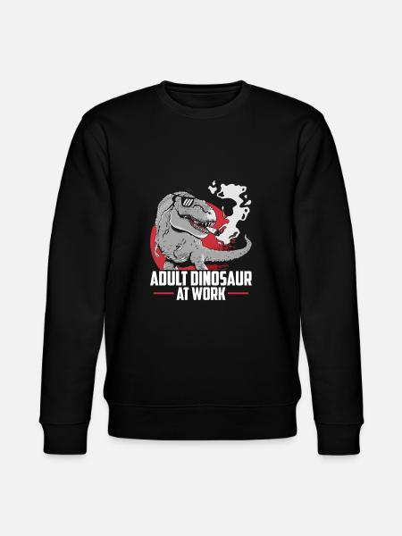 Dinosaur Adult dinosaur - Stanley/Stella CHANGER Unisex Organic Sweatshirt - black